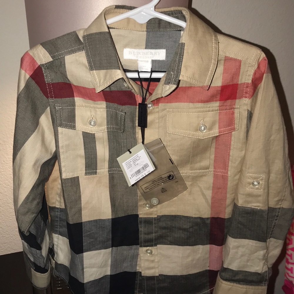 Children Burberry button down shirt